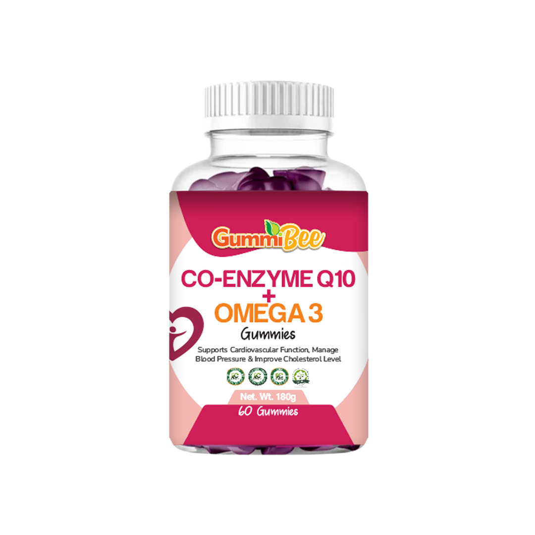 Co-Enzyme Q10 Plus Omega-3 Gummies