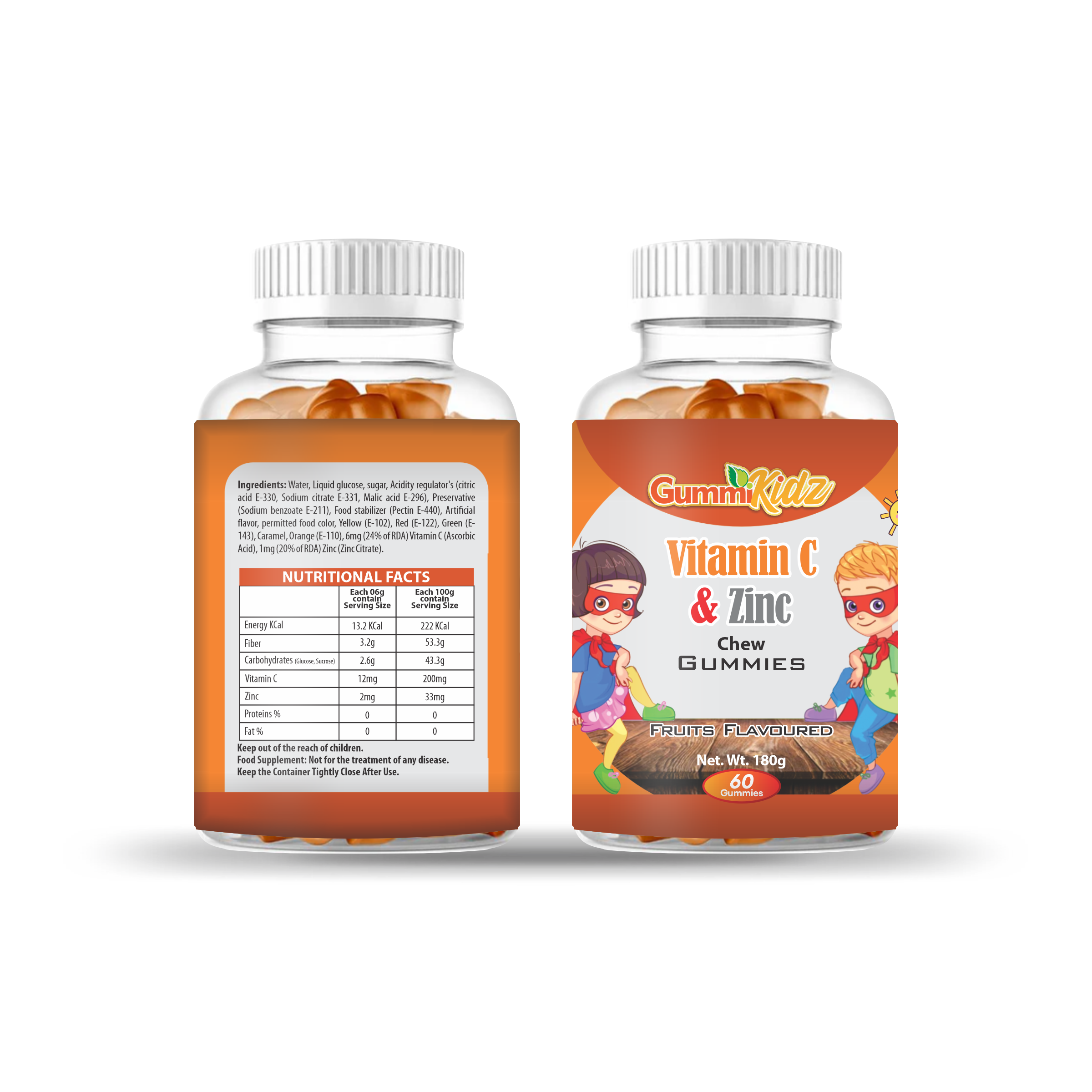 Vitamin C and Zinc Kids Chew Gummies