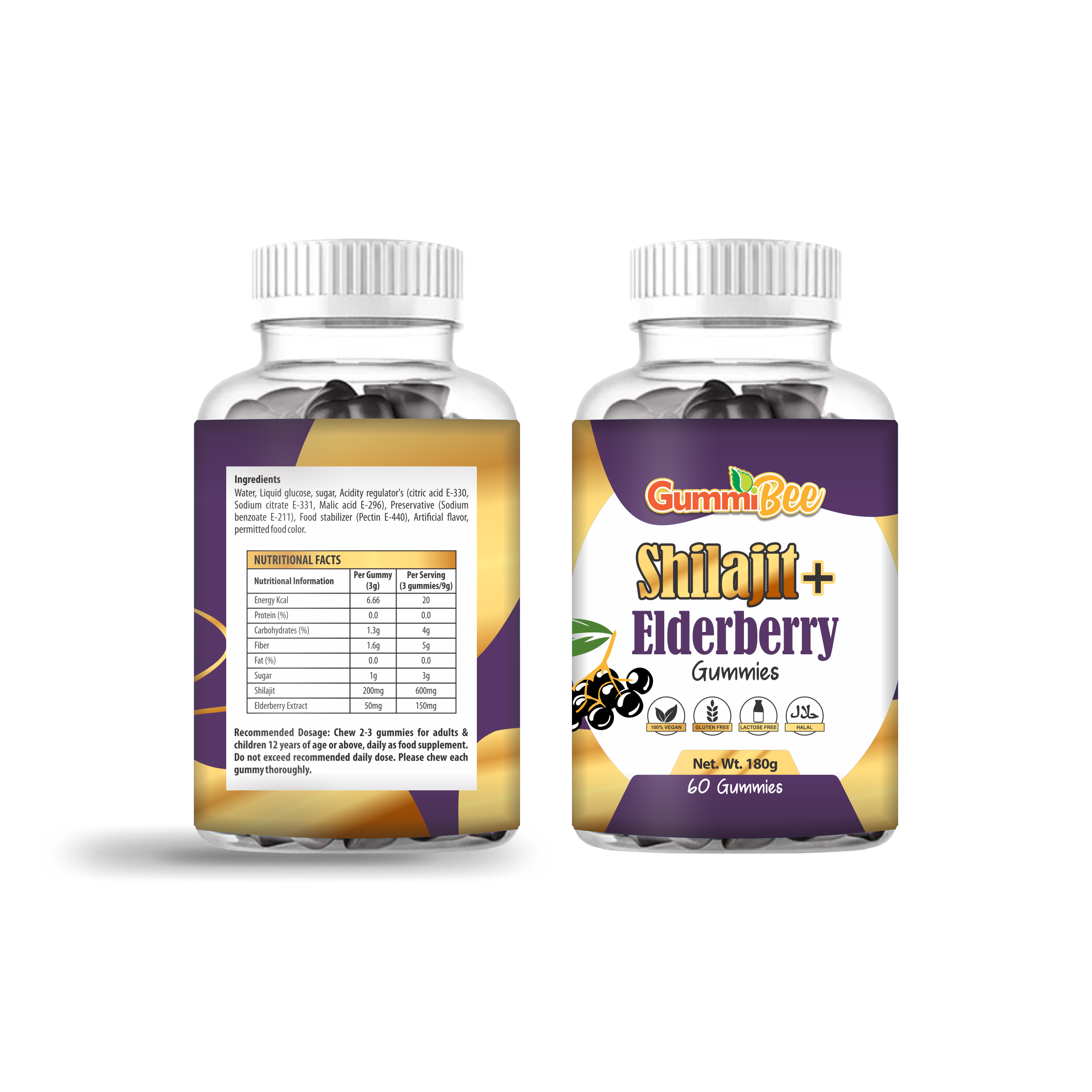 Shilajit Elderberry Gummies