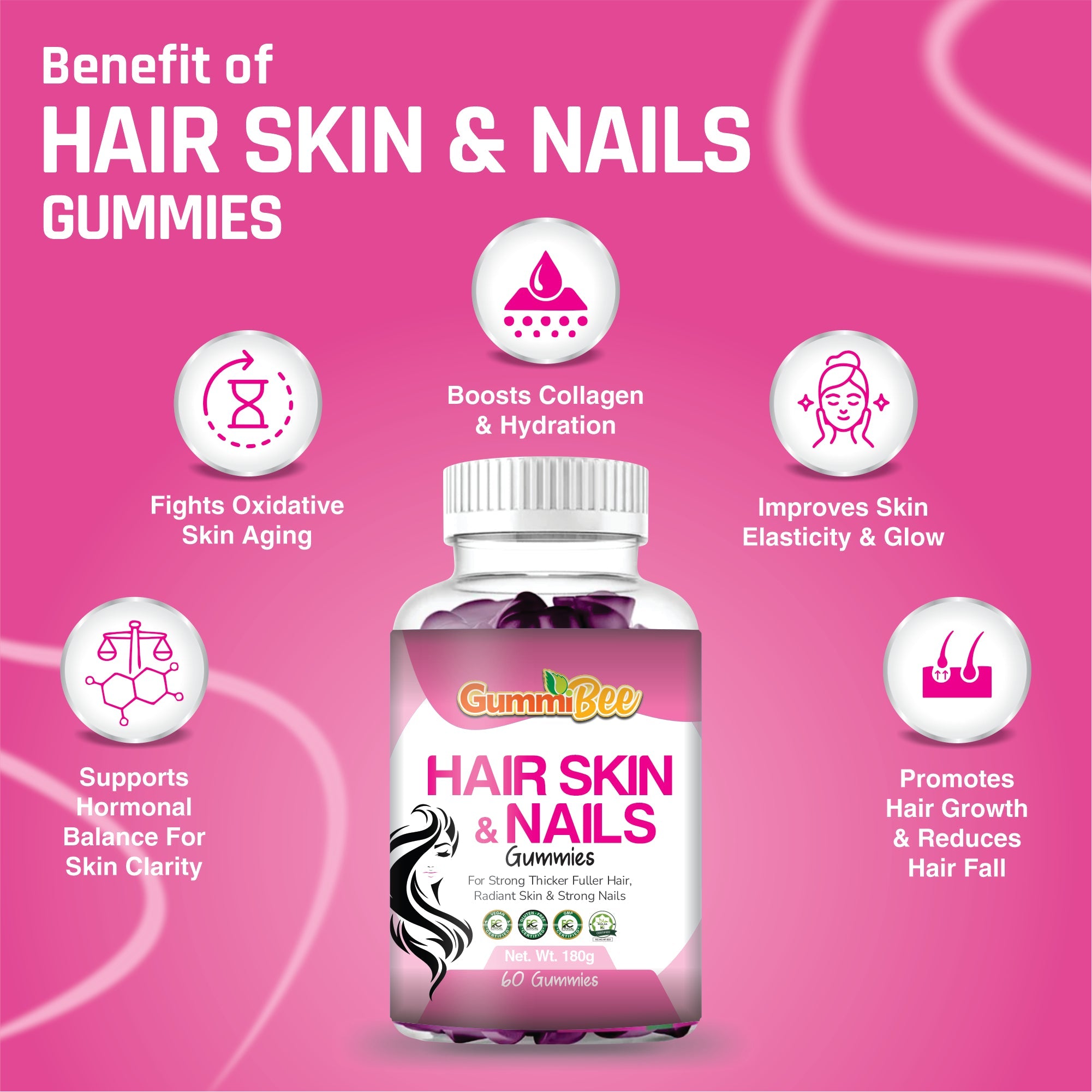 Hair Skin and Nails Gummies